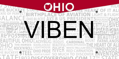 VIBEN Ohio License Plate