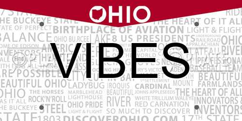 VIBES Ohio License Plate