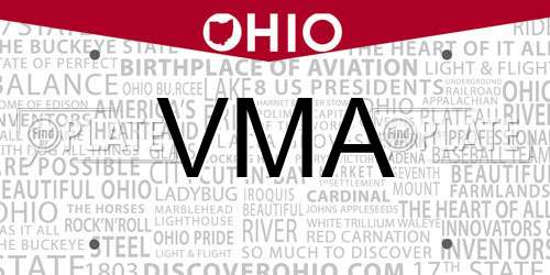 VMA Ohio License Plate