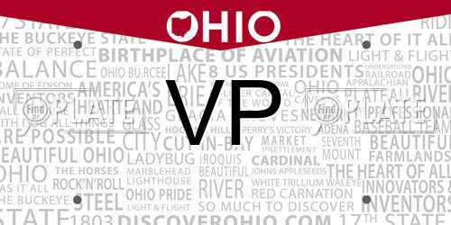 VP Ohio License Plate