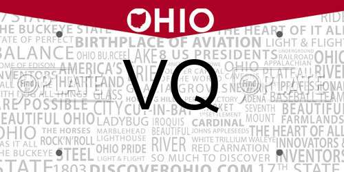 VQ Ohio License Plate