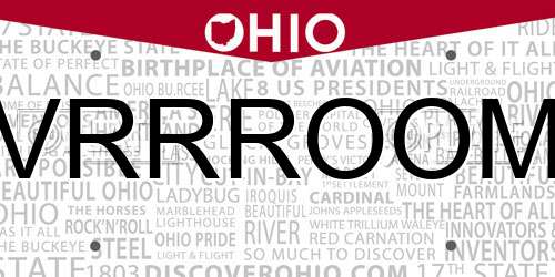 VRRROOM Ohio License Plate