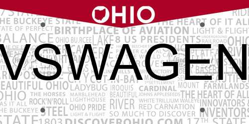 VSWAGEN Ohio License Plate