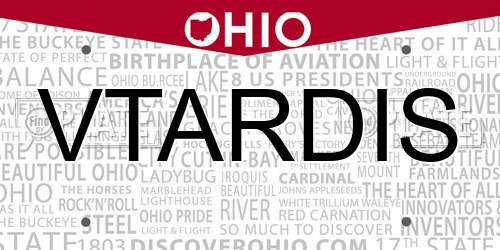 VTARDIS Ohio License Plate