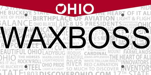 WAXBOSS Ohio License Plate