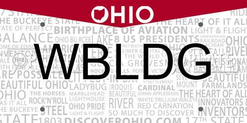 WBLDG Ohio License Plate