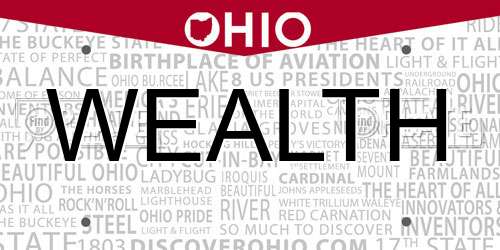 WEALTH Ohio License Plate