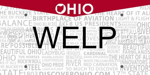 WELP Ohio License Plate