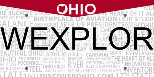 WEXPLOR Ohio License Plate
