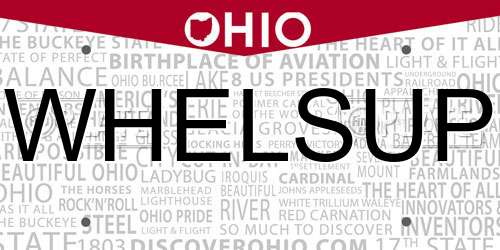 WHELSUP Ohio License Plate