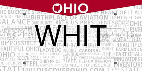 WHIT Ohio License Plate