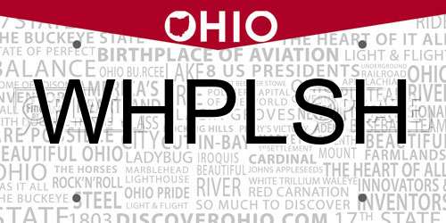 WHPLSH Ohio License Plate