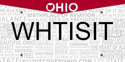 WHTISIT Ohio License Plate