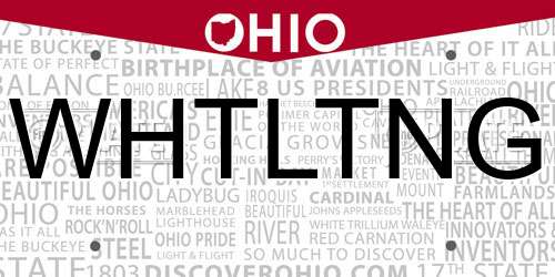 WHTLTNG Ohio License Plate
