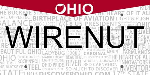 WIRENUT Ohio License Plate