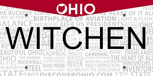 WITCHEN Ohio License Plate