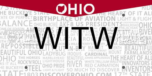 WITW Ohio License Plate