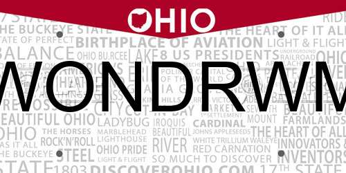 WONDRWM Ohio License Plate