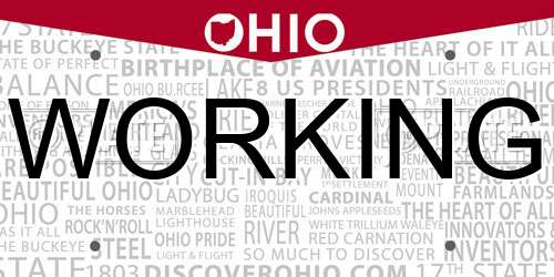 WORKING Ohio License Plate