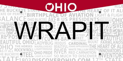 WRAPIT Ohio License Plate