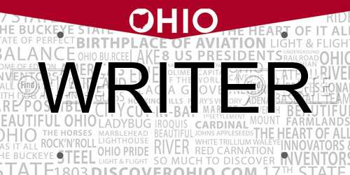 WRITER Ohio License Plate