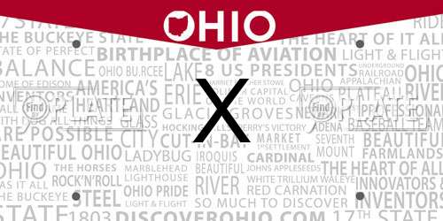 X Ohio License Plate