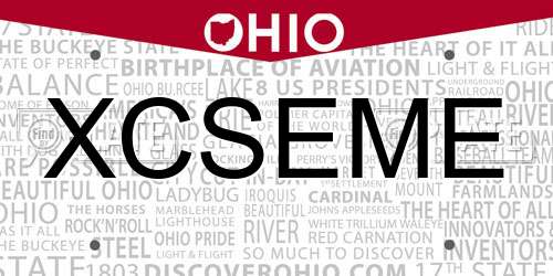 XCSEME Ohio License Plate
