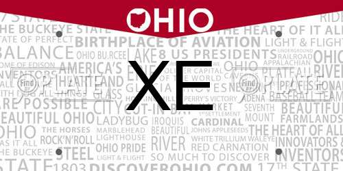 XE Ohio License Plate