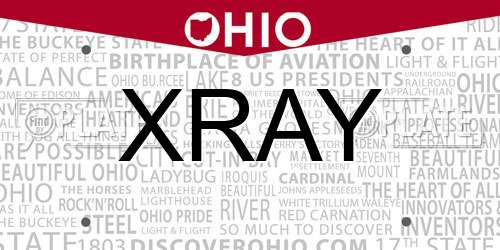 XRAY Ohio License Plate