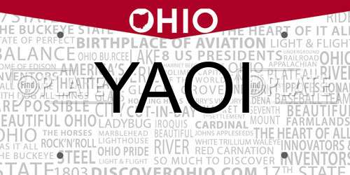 YAOI Ohio License Plate