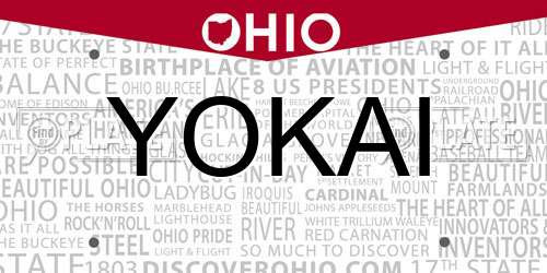 YOKAI Ohio License Plate