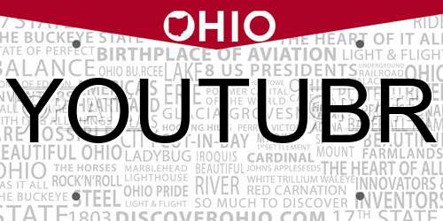 YOUTUBR Ohio License Plate