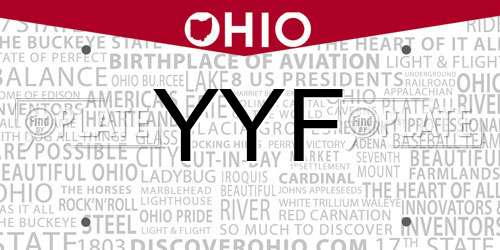 YYF Ohio License Plate