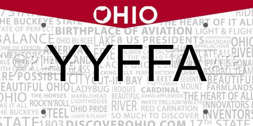 YYFFA Ohio License Plate