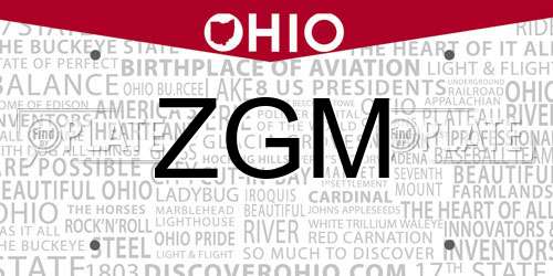 ZGM Ohio License Plate
