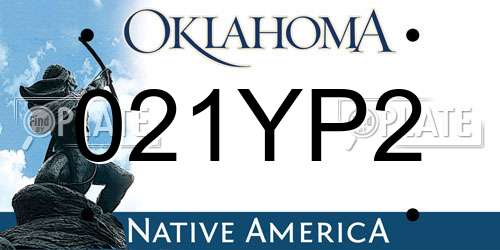 021YP2 Oklahoma License Plate