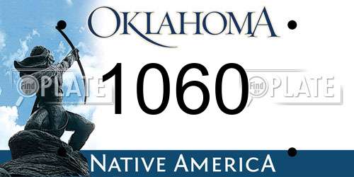 1060 Oklahoma License Plate