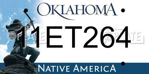 11ET264 Oklahoma License Plate