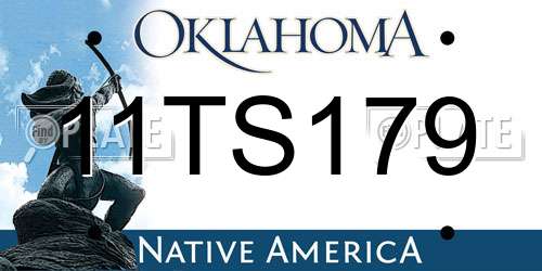11TS179 Oklahoma License Plate