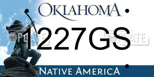 1227GS Oklahoma License Plate
