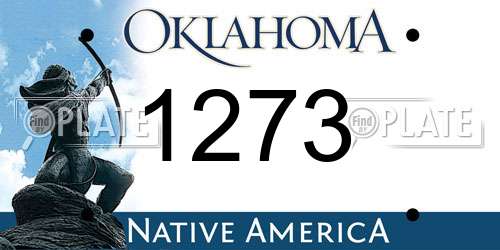 1273 Oklahoma License Plate