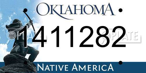 1411282 Oklahoma License Plate