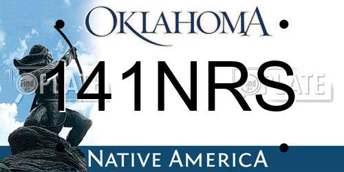 141NRS Oklahoma License Plate
