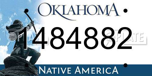 1484882 Oklahoma License Plate