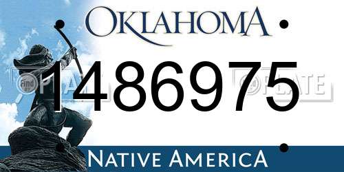 1486975 Oklahoma License Plate