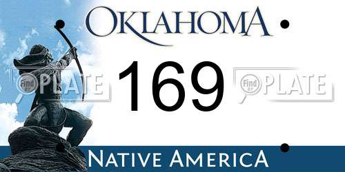 169 Oklahoma License Plate