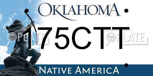175CTT Oklahoma License Plate