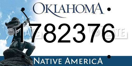 1782376 Oklahoma License Plate