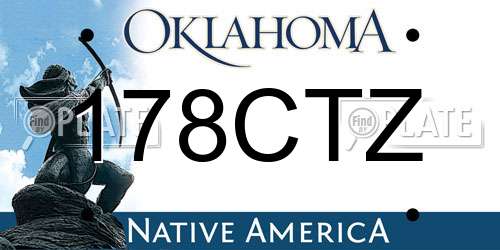 178CTZ Oklahoma License Plate