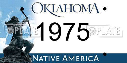 1975 Oklahoma License Plate